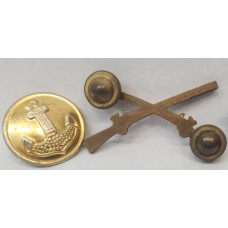 RUSSIA TURKEY . MILITARY BADGE and 1905 HMS VICTORY . DEATH OF THOMAS BADGE